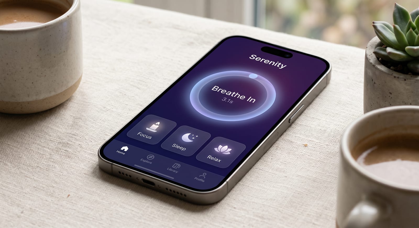 MindSpace 冥想App 主界面